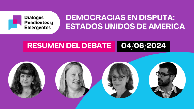 Notes on the webinar “Democracies in Dispute: The United States”